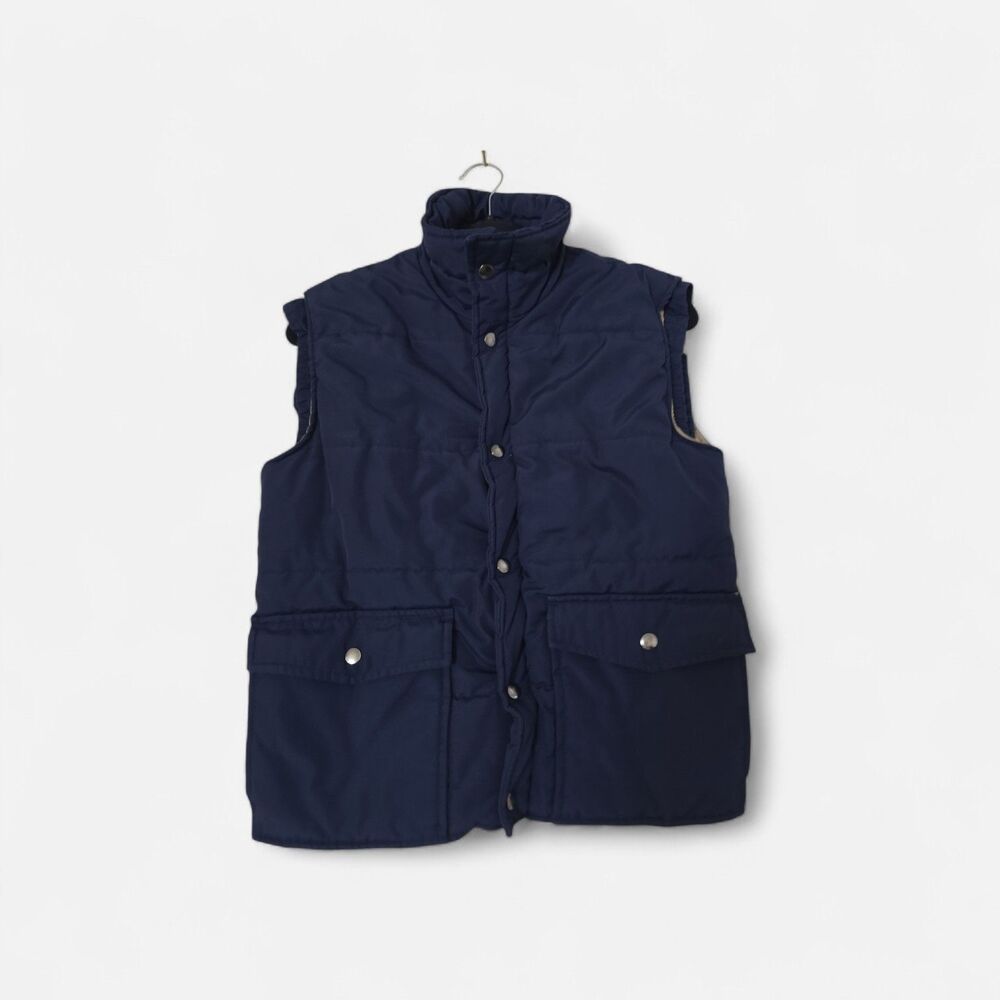 Vintage Oakton Vest Size Small Mens Navy